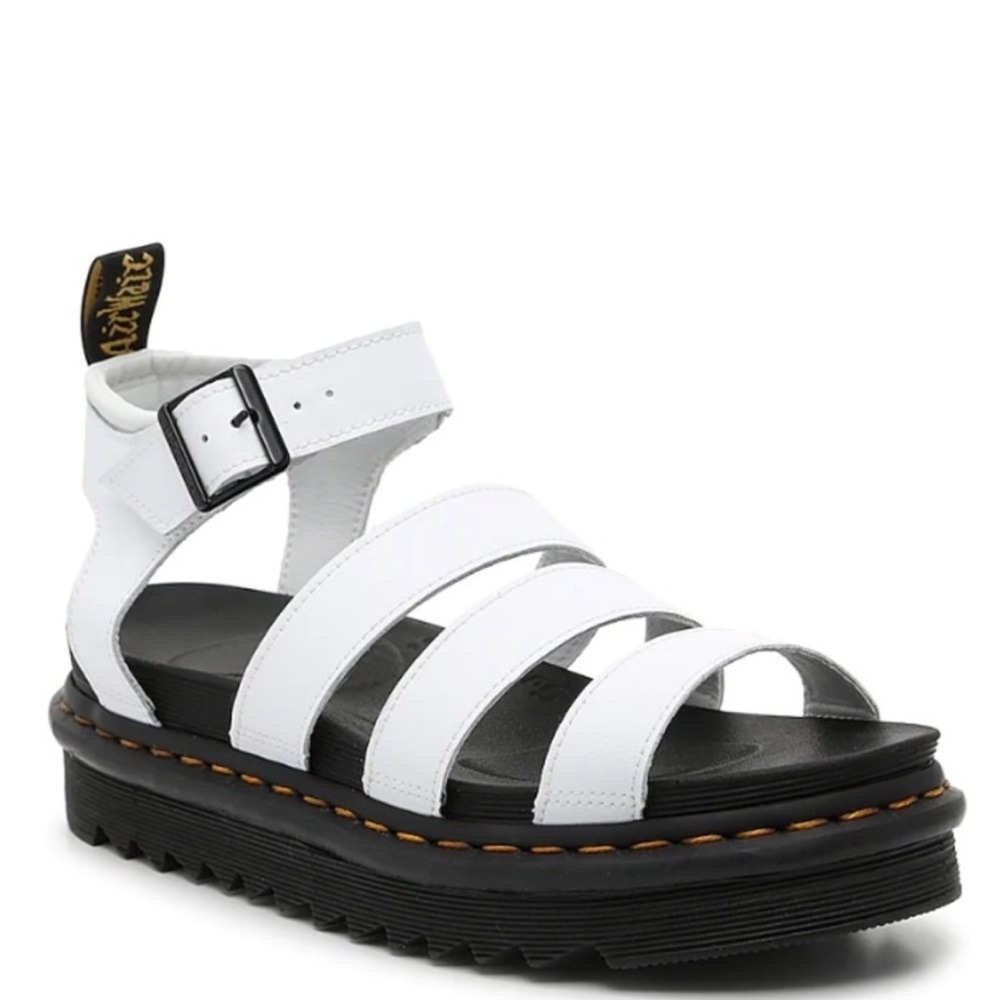 White Dr. Martens Blaire Women’s Gladiator Sandals